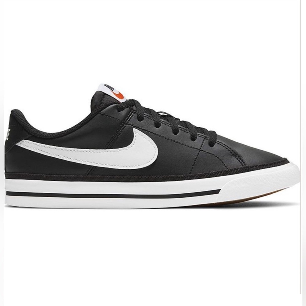 Nike Court Legacy Big Kids’ Shoes Black Leather 7Y NIB